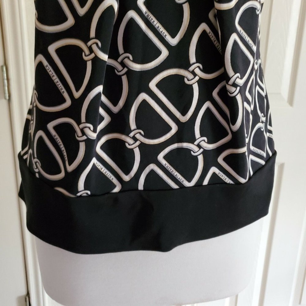 White House Black Market Sleeveless Chain Link Logo Top Size S - Picture 6 of 7
